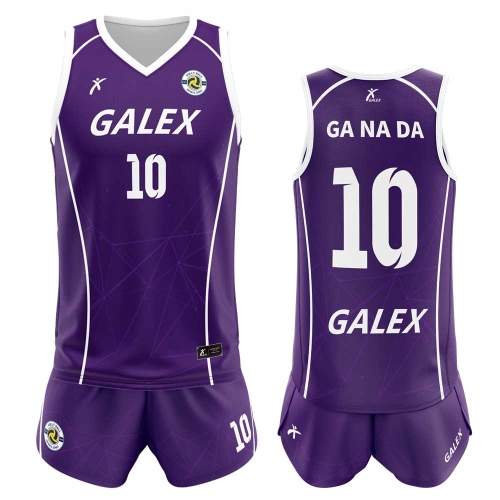 커스텀 배구 유니폼 세트 퍼플 GV6942 PP