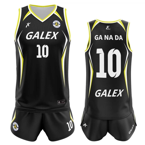 커스텀 배구 유니폼 세트 블랙 GV6943 BK