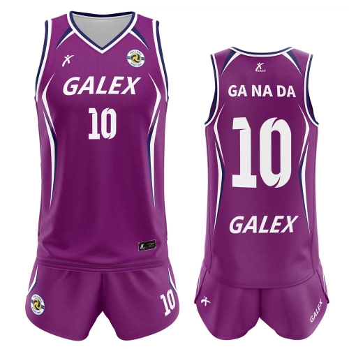 커스텀 배구 유니폼 세트 퍼플 GV6943 PP