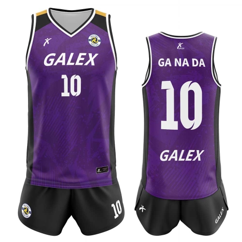 커스텀 배구 유니폼 세트 퍼플 GV6945 PP