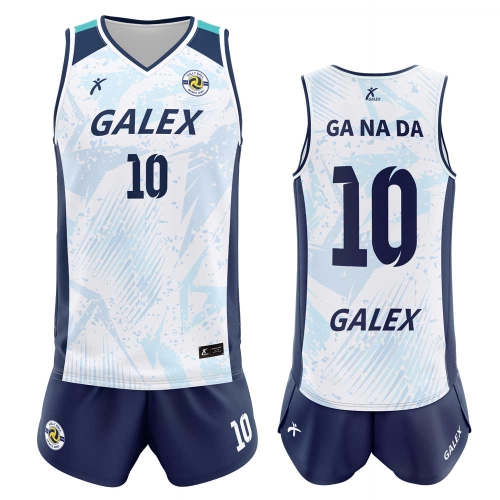 커스텀 배구 유니폼 세트 스카이블루 GV6945 SB