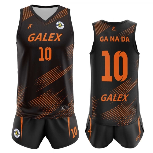 커스텀 배구 유니폼 세트 블랙 GV6946 BK