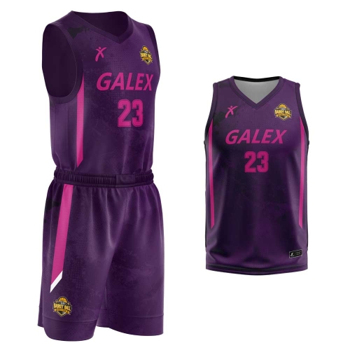 커스텀 농구 유니폼 세트 퍼플 GB6932 PP