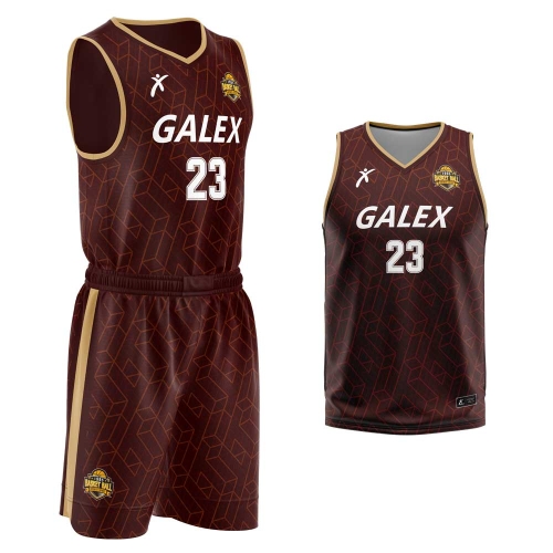커스텀 농구 유니폼 세트 버건디 GB6933 BD