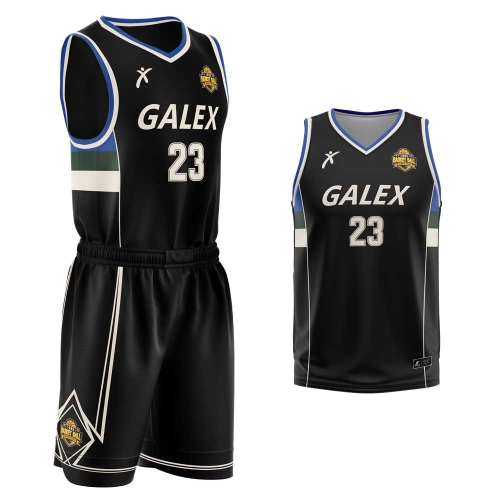 커스텀 농구 유니폼 세트 블랙 GB6934 BK