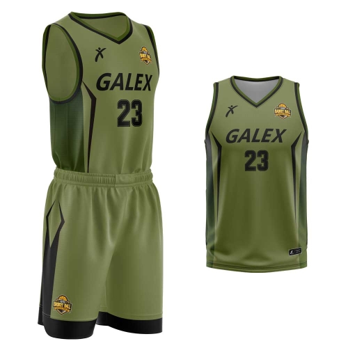 커스텀 농구 유니폼 세트 카키 GB6935 KK