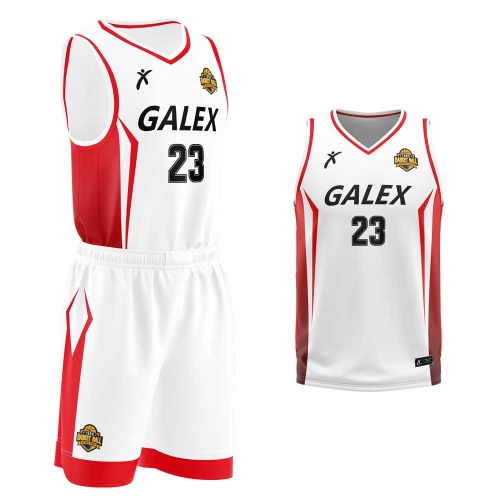 커스텀 농구 유니폼 세트 화이트 GB6935 WH