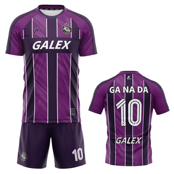 커스텀 풋볼 유니폼 세트 퍼플 GF6901 PP