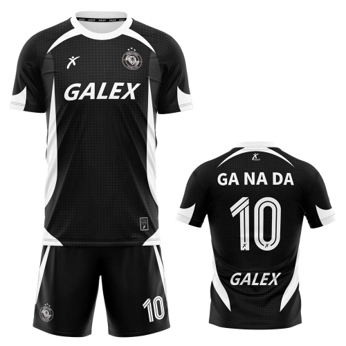 커스텀 풋볼 유니폼 세트 블랙 GF6912 BK