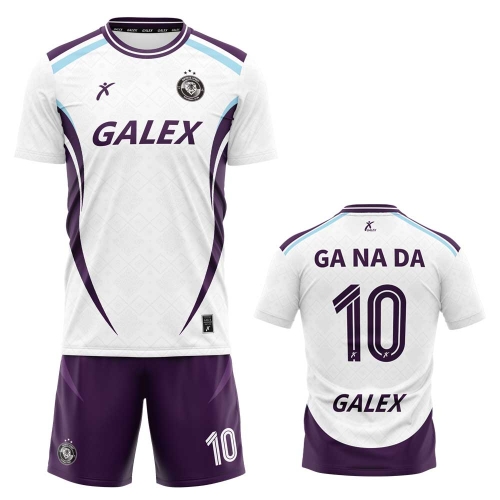 커스텀 풋볼 유니폼 세트 퍼플 GF6913 PP