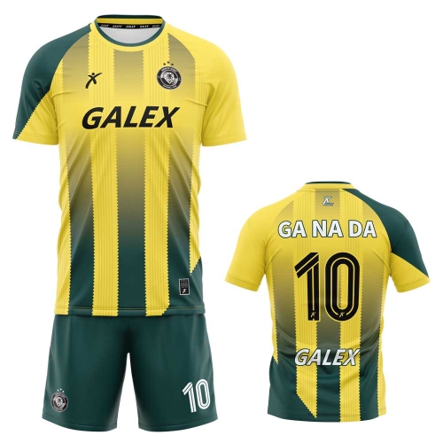 커스텀 풋볼 유니폼 세트 옐로우 GF6914 YE