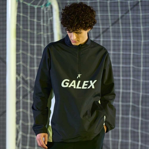 풋볼 로고 하프집업 블랙 GA6540 BK