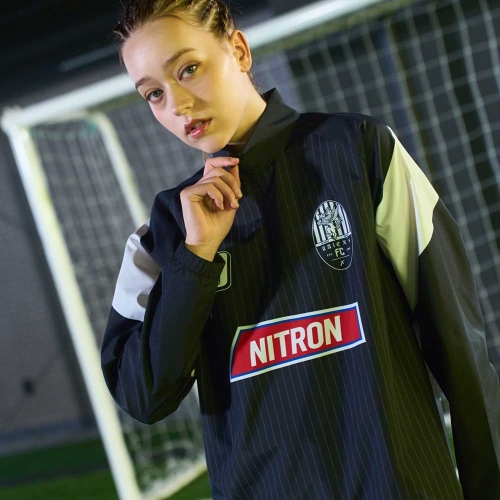 풋볼 나이트론 하프집업 블랙 GA6542 BK