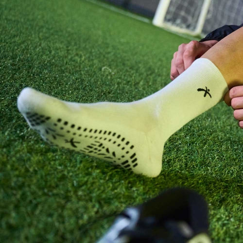 풋볼 논슬립 하프 삭스 화이트 GA6940 WH