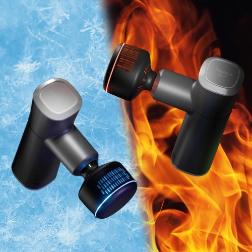 (출시기념 전용가방증정!) 냉온 찜질 마사지건 BLDC모터 쿨링 히팅진동 두드림 포인트헤드