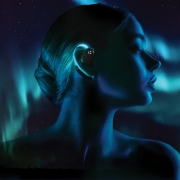 엠지텍 오로라에어 오픈형 이어폰 골전도 대체 무선 블루투스 LED 라이트 이어폰