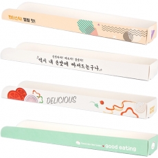 [직] 사각 종이접시 랜덤 꼬지트레이 박스/1500개