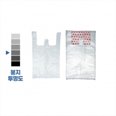 손잡이 비닐봉지 시장봉투 024-2호 (유백) 1봉/70장