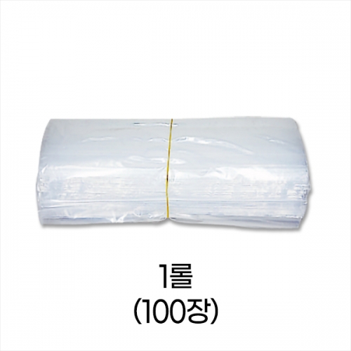 업소용 덕용 투명지퍼백-9호 (30x40) 1롤/100장