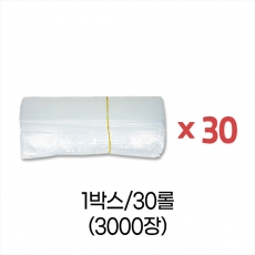 업소용 덕용 투명지퍼백-7호 (20x25) 박스/30롤/3000장