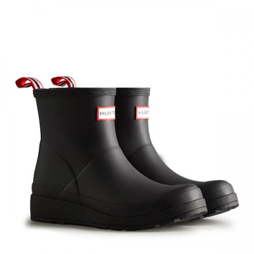 헌터 우먼 오리지날 플레이 숏 부츠 블랙 WFS2020RMA