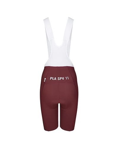 PRO BIB SHORT BURGUNDY