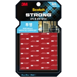 CLS101 스카치 강력 투명 소재용 폼 양면테이프 10cm X 10cm