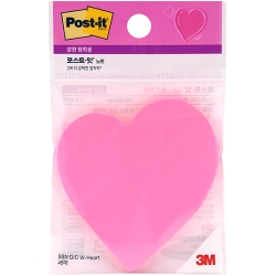 포스트잇 강한점착용 모양 노트 (윙크하트)