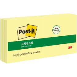포스트잇 그리너 노트 알뜰팩 654R-6 (76 X 76mm/6패드)