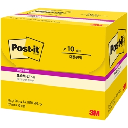 포스트잇 강한점착용 노트 대용량팩 655-10SSASST (127 X 76mm/10패드)