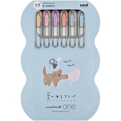 0.38 유니볼 원 6색 세트 썸머 데이 에디션 (한정판) UMN-S-38 NYM6C