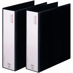 A4 흑색투명3공링바인더 (7cm) D30-7