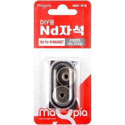 DIY용 ND자석 접시나사형 원형 20mm X 5T (2개입) MNDS-20-05