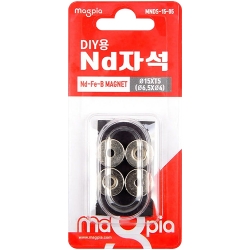 DIY용 ND자석 접시나사형 원형 15mm X 5T (4개입) MNDS-15-05