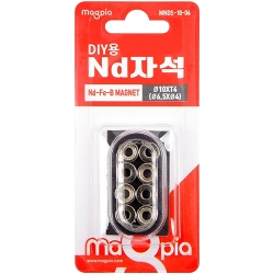 DIY용 ND자석 접시나사형 원형 10mm X 4T (8개입) MNDS-10-04