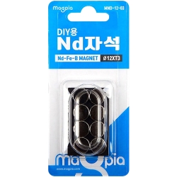 DIY용 ND자석 원형 12mm X 3T (8개입) MND-12-03