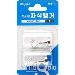 초강력 자석행거 소 2개입 (15mm) MMH-15