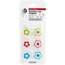 4315 꽃 흡착판 자석 6개입