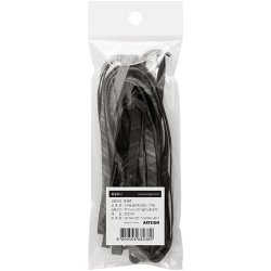 0157 넓은 흑고무줄 (검정) [2개입]