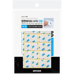 3647 폼 양면테이프 사각 (22mm X 17mm/25개입)