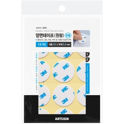 3645 폼 양면테이프 원형 (30mm/12개입)