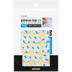 3644 폼 양면테이프 원형 (26mm/15개입)