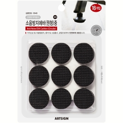 9948 소음방지에바 원형 중 30mm (검정/18개입)