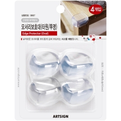 9867 모서리 보호대 타원 (투명/4개입)