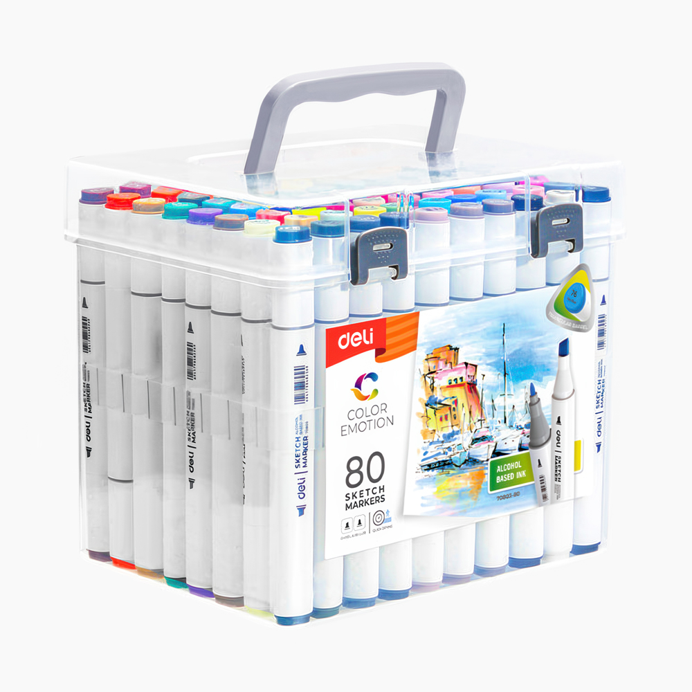 삼각 트윈 스케치 마카 80색 세트 70803-80