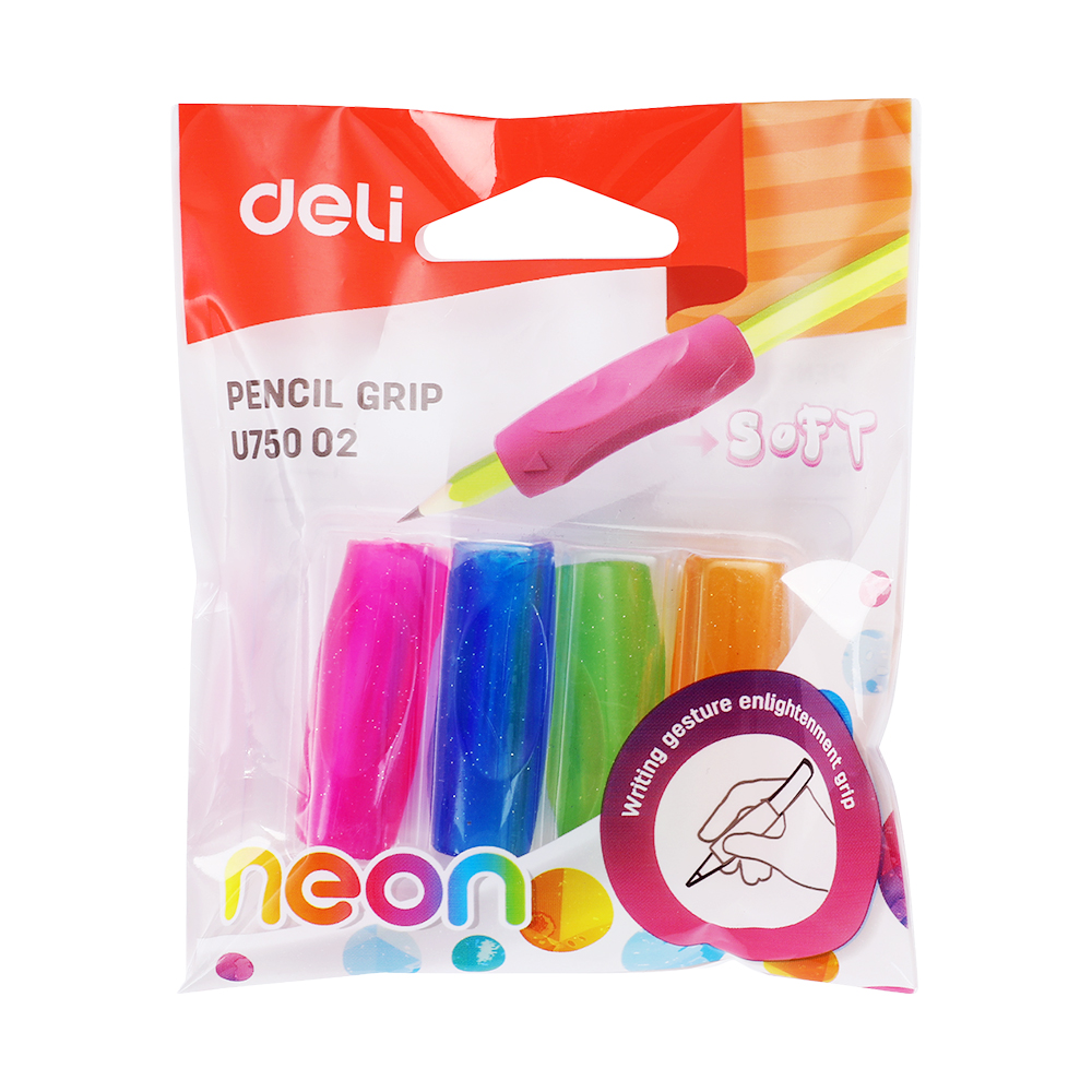 네온 연필그립 (4입) EU75002