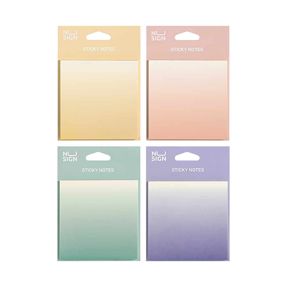 누사인 그라데이션 점착 메모지 74mm X 74mm (60매) NS357
