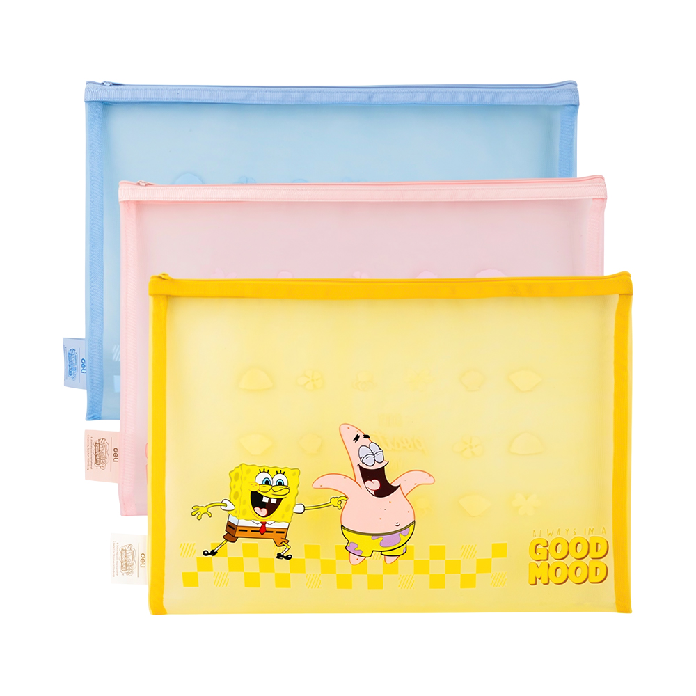 A4 스폰지밥 다용도 메쉬 파우치 EH982