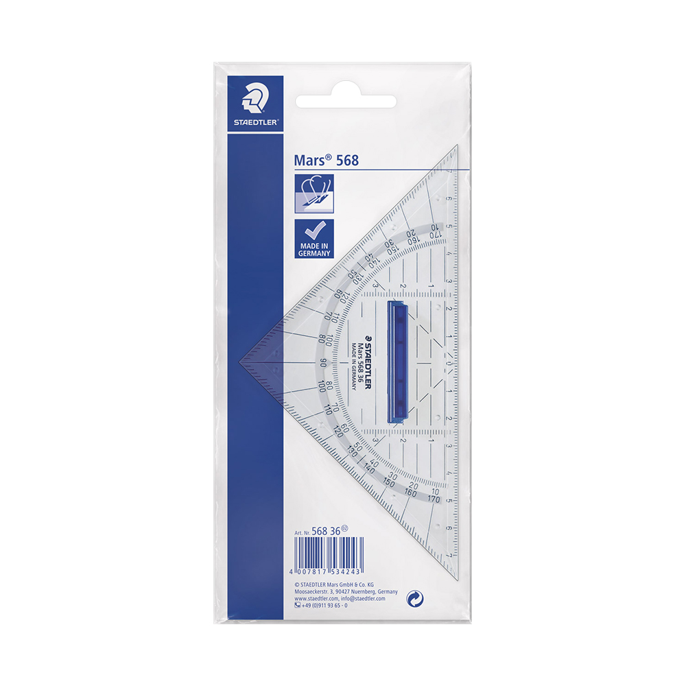 마스 기하삼각자 (16cm) 568 36