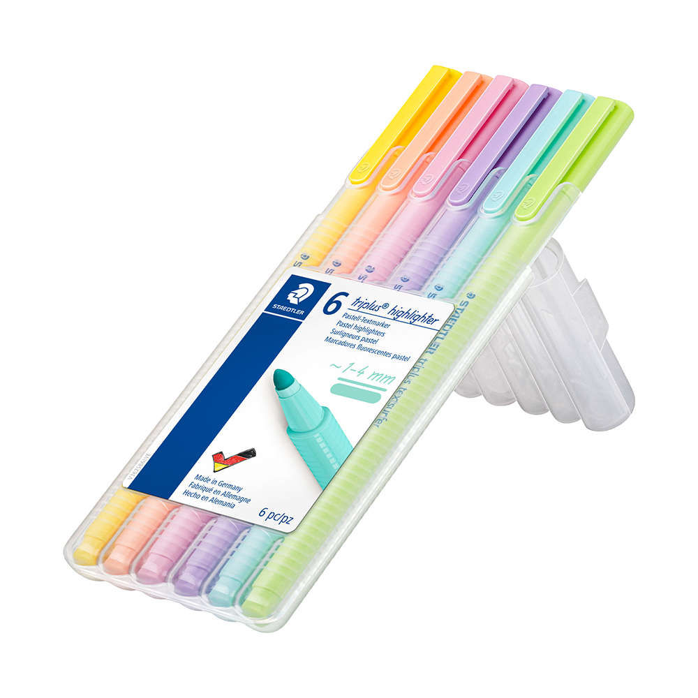 트리플러스 텍스트서퍼 형광펜 파스텔 6색 세트 362CSB6